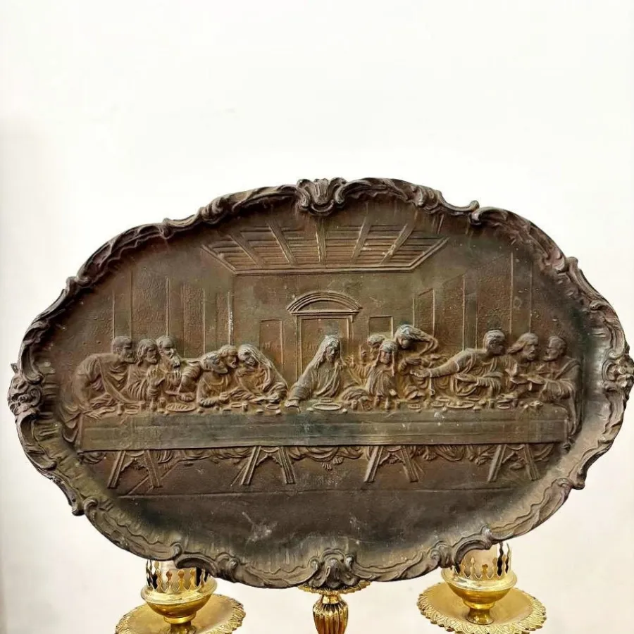 سینی برنزی درباری شام آخر