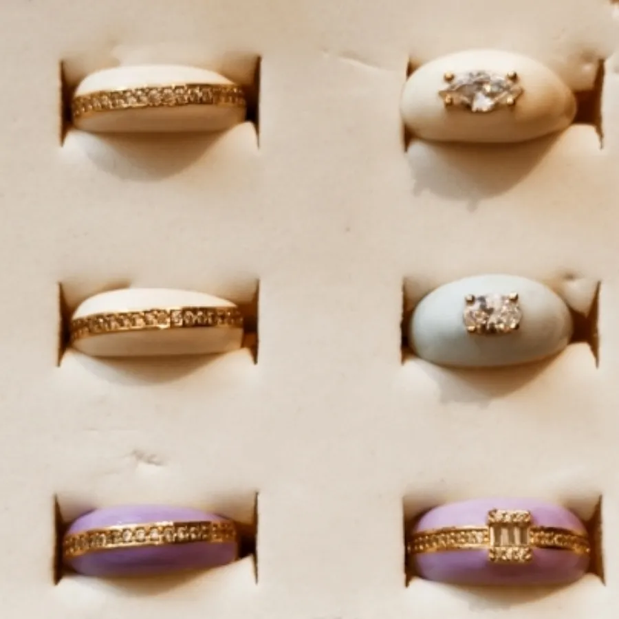 4تاانگشتر رنگی پرنگین