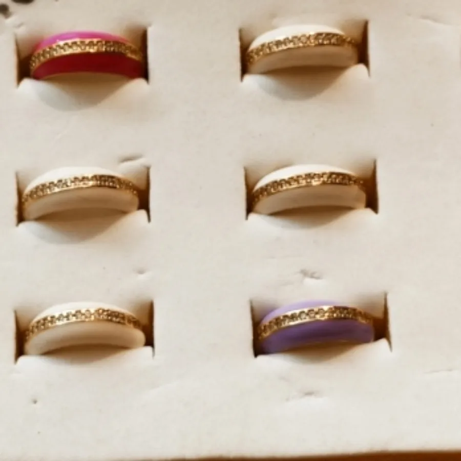 4تاانگشتر رنگی پرنگین