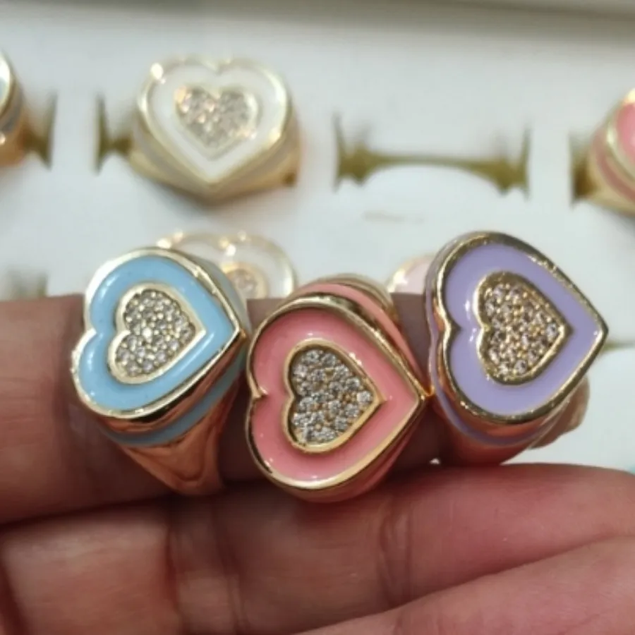 4 انگشتر پرنگین فری سایز