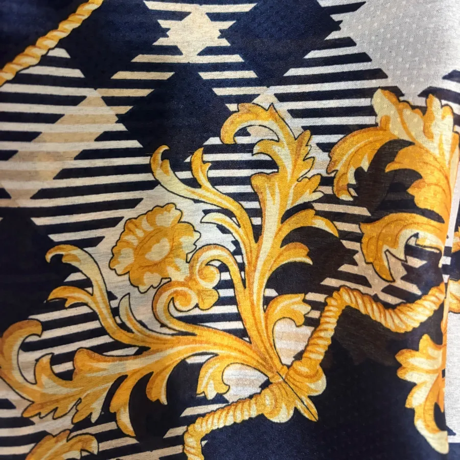 روسری حریر ابریشم دست دوز