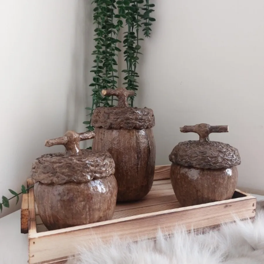 ست ظرف بلوط