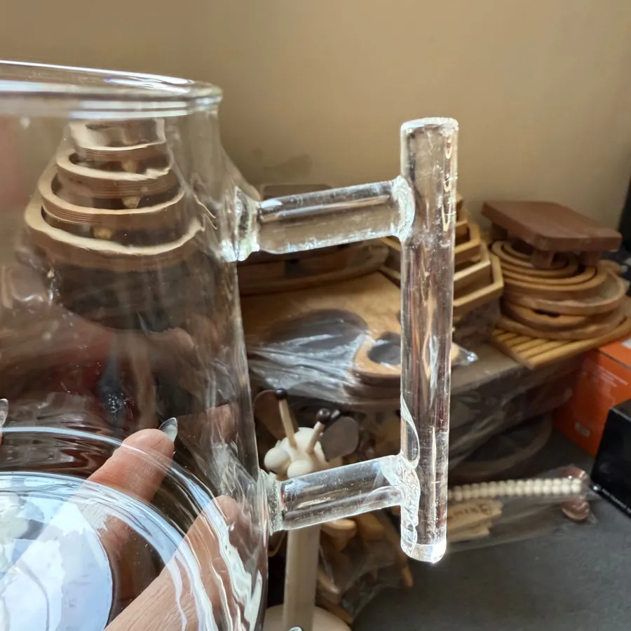 کتری قوری پیرکس درب بامبو