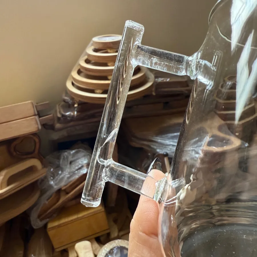 کتری قوری پیرکس درب بامبو