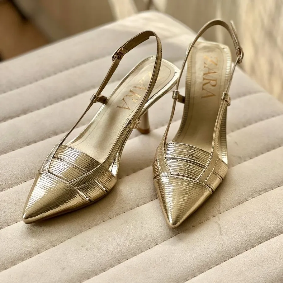 کفش مجلسی طلایی