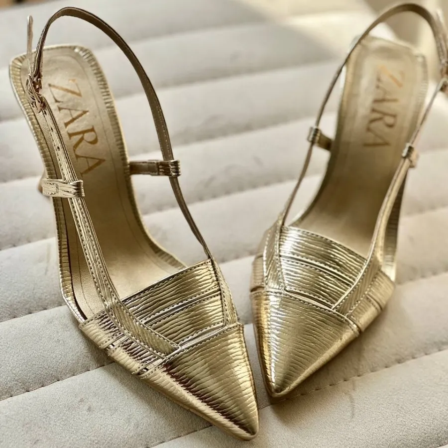 کفش مجلسی طلایی