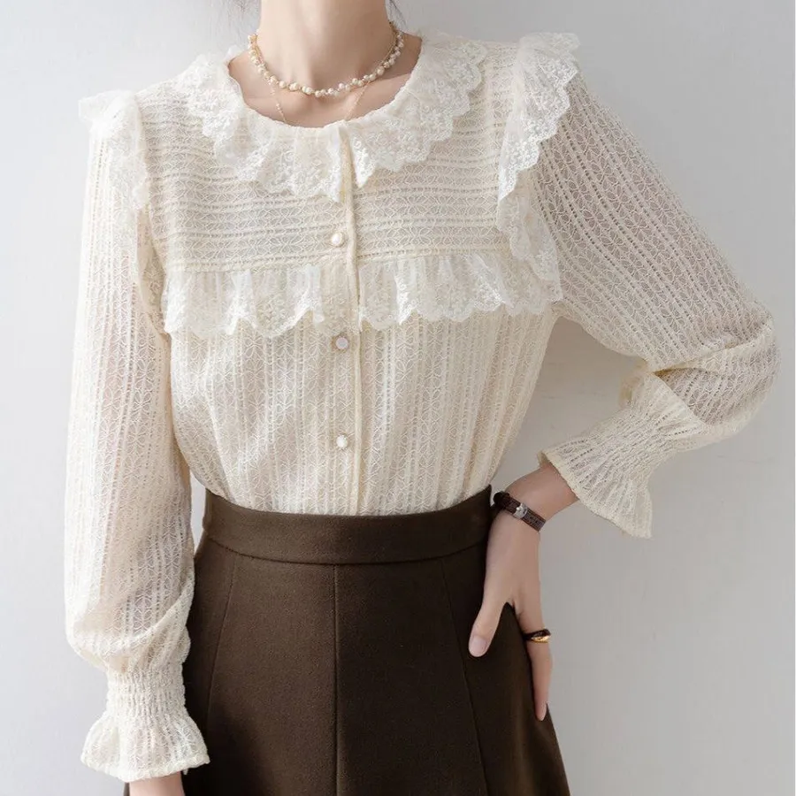 شومیز یقه خامه دوزی