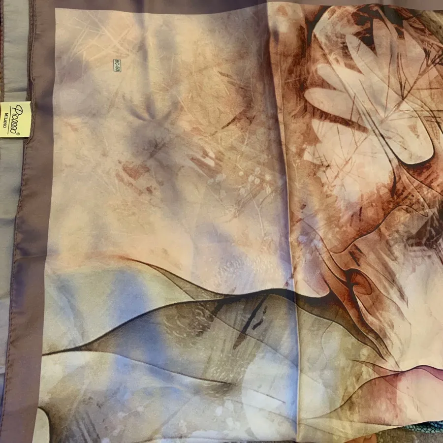 روسری ابریشم ساتن ترک