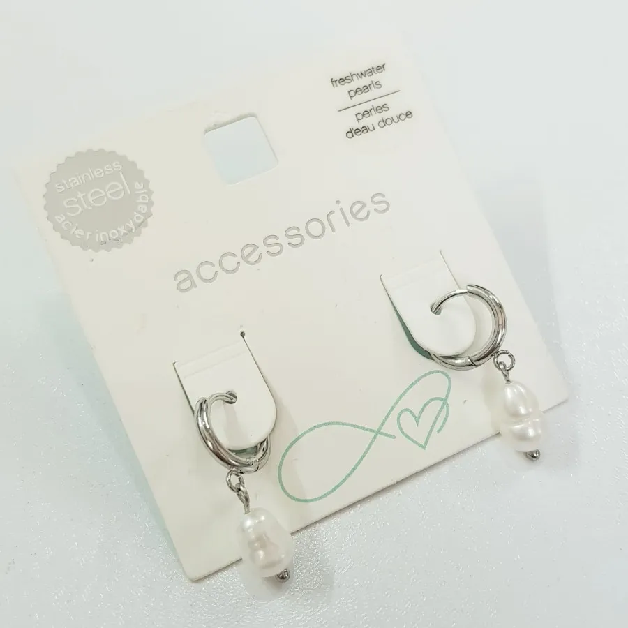 گوشواره استیل مروارید اصل