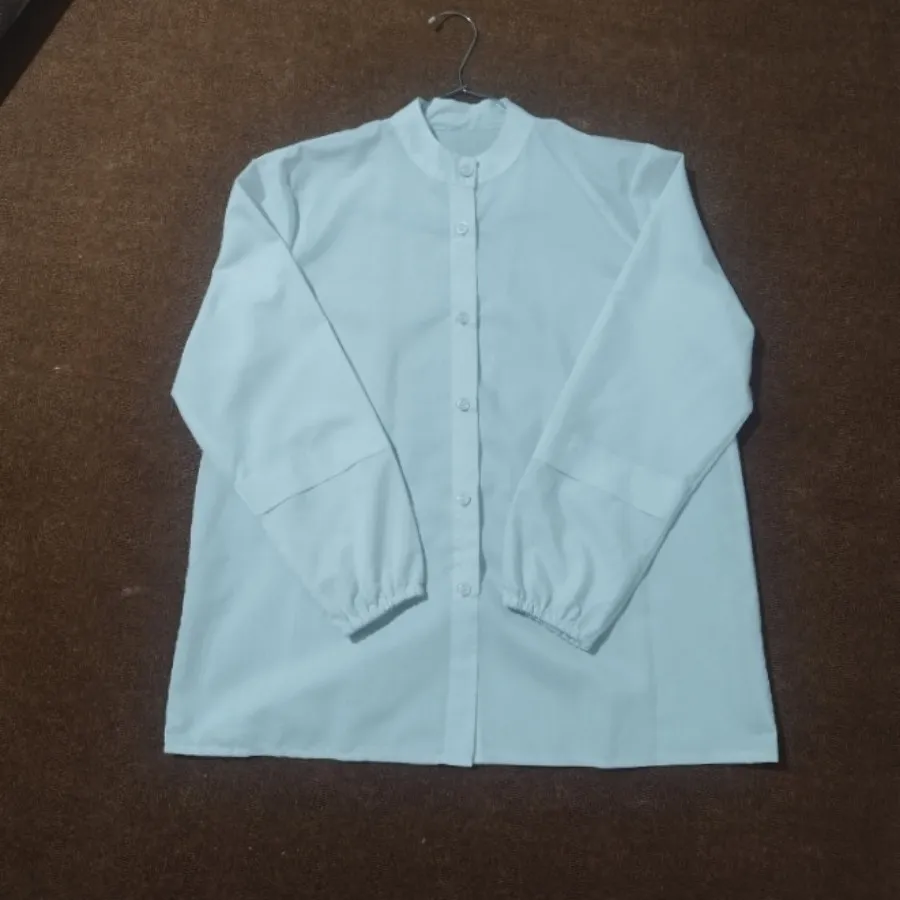 شومیز سفید آستین‌کشی