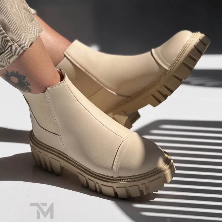 نیم بوت بغل کش کرم