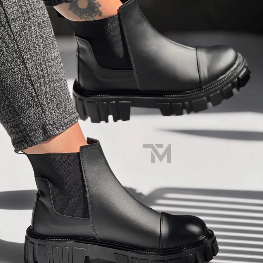 نیم بوت شیک بغل کش مشکی