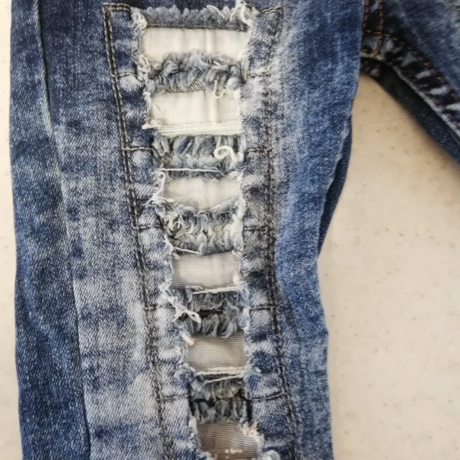 شلوار جین خارجی زاپدار