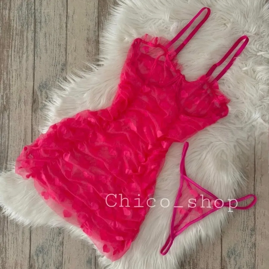 لباس خواب قلبی حریر