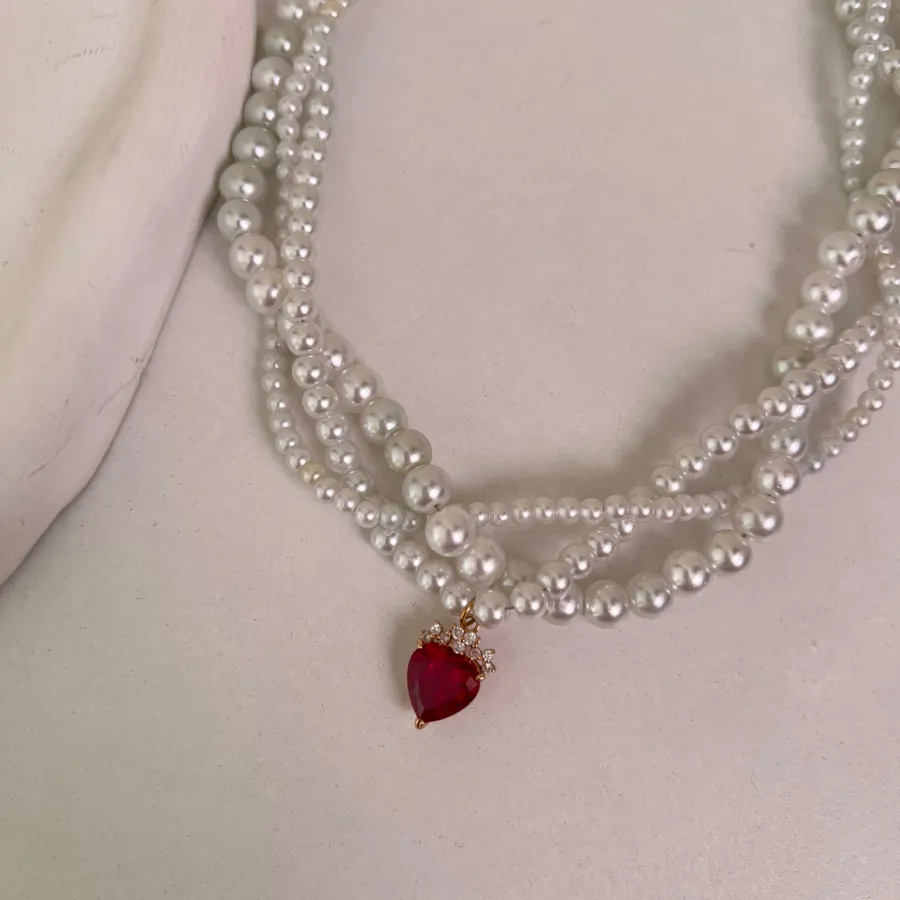 گردنبند مروارید بافت