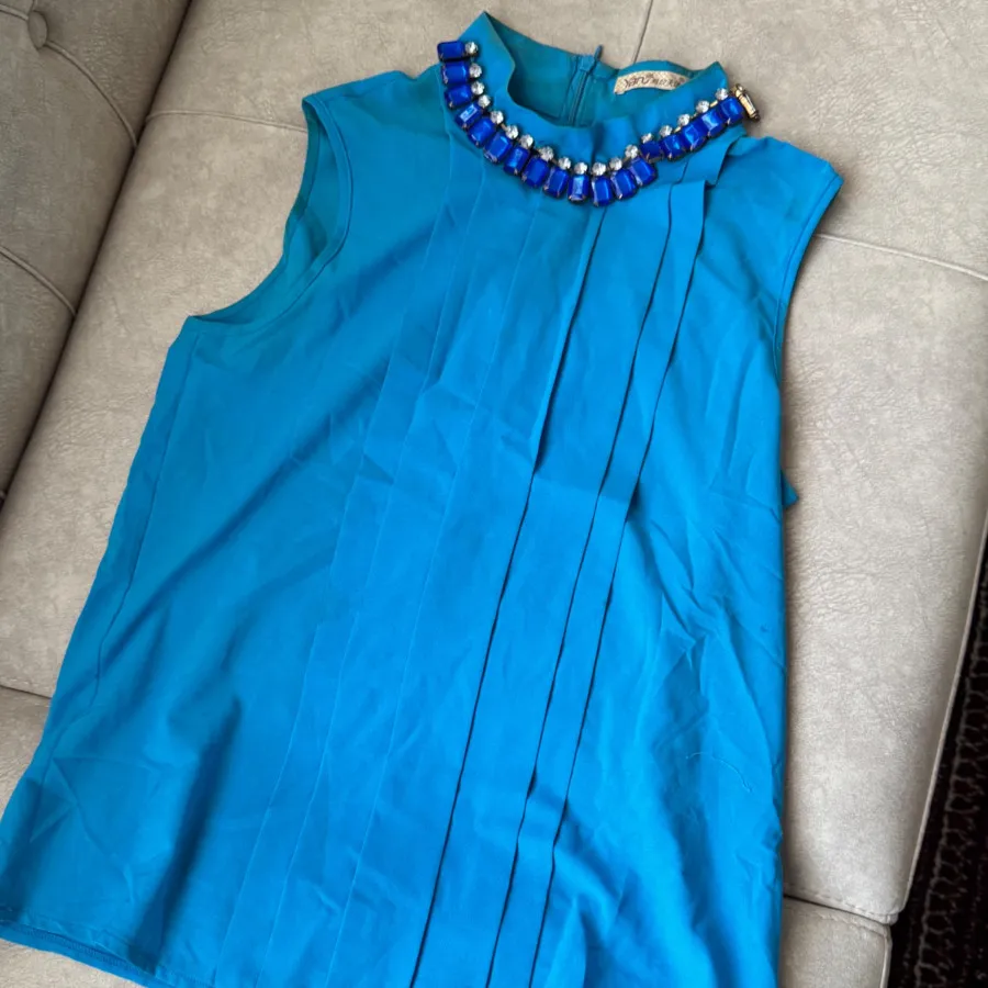 بولیز تاپ آبی مجلسی