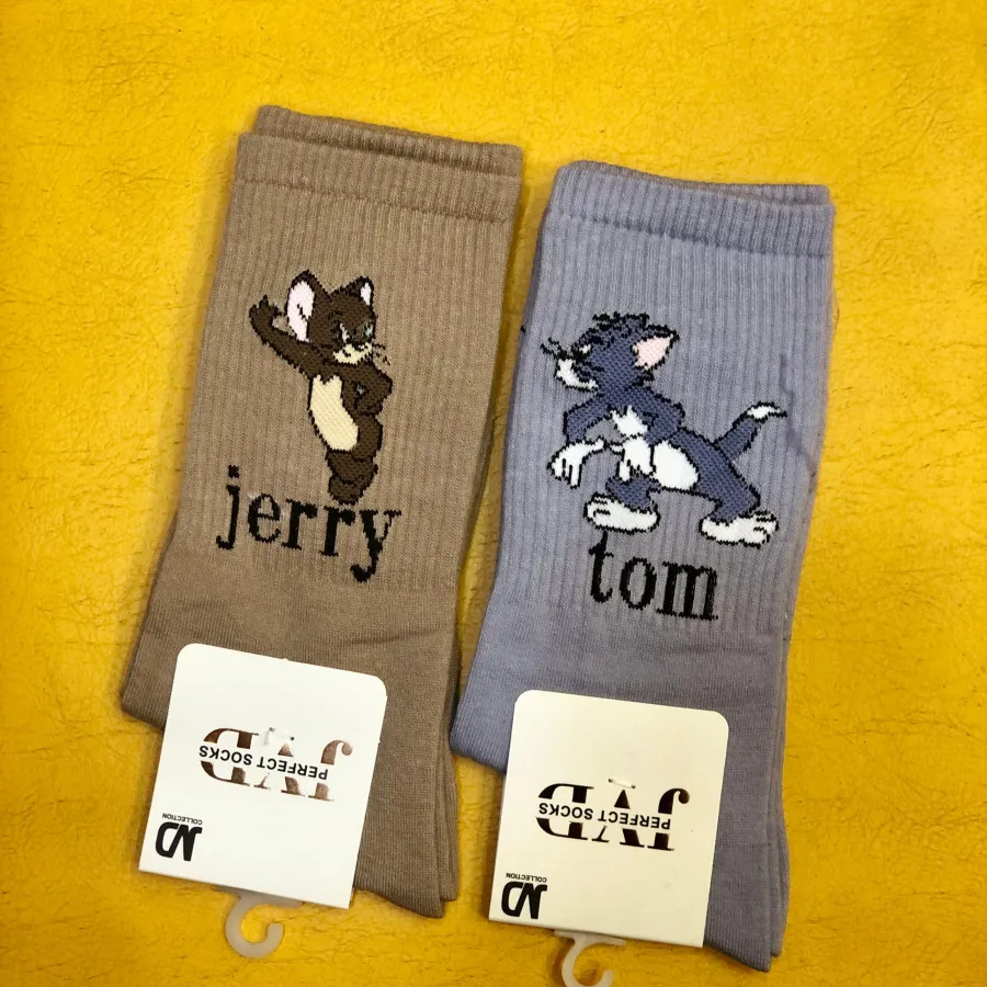 جوراب ساقدار طرح دار