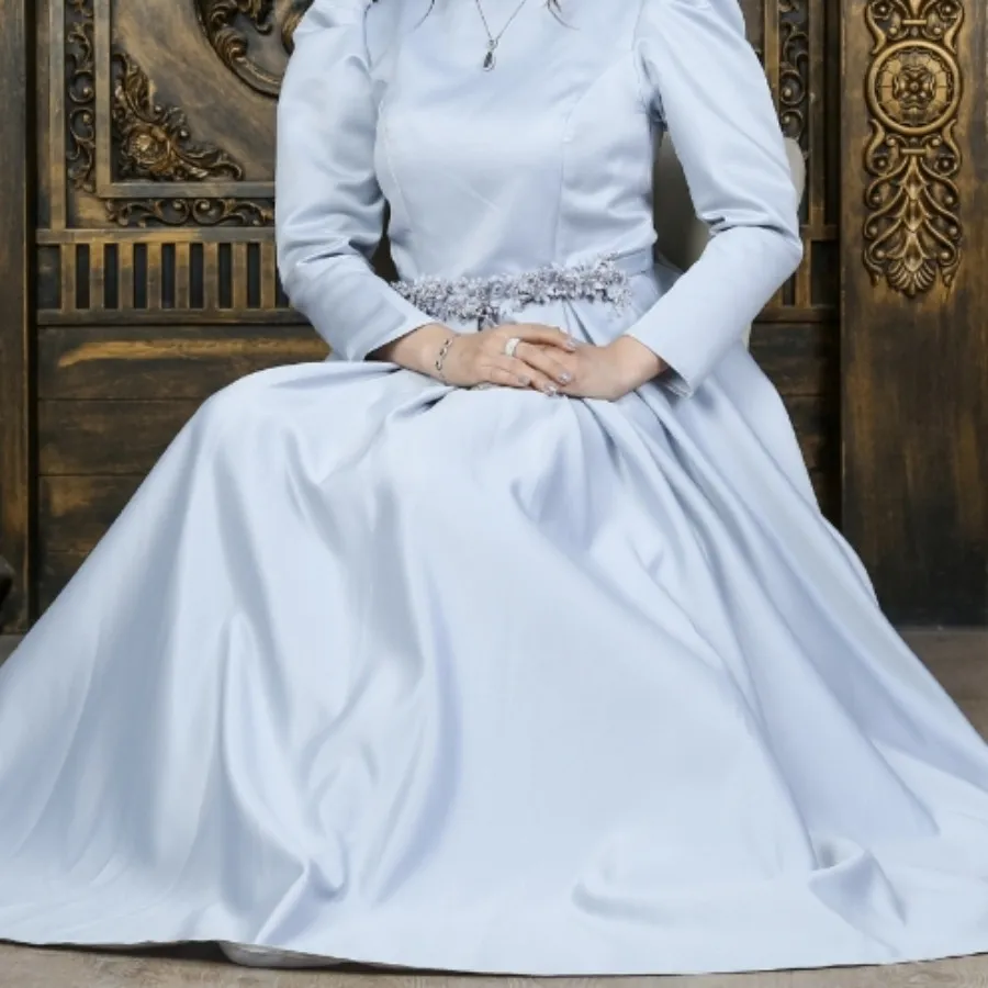 لباس مجلسی طوسی ساده شیک