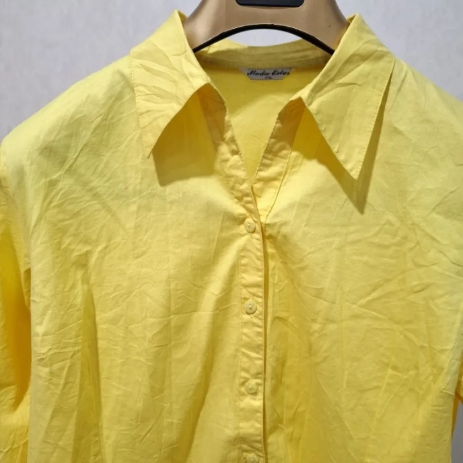 شومیز زرد کره ای ترند