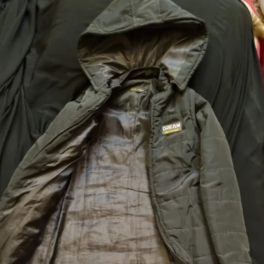 کاپشن پافری مشکی نو