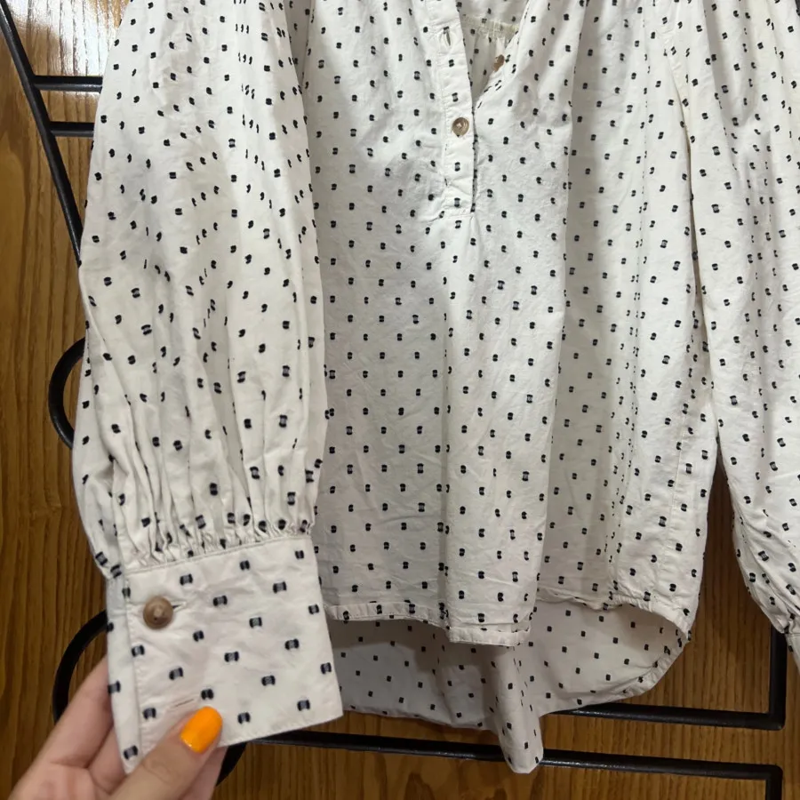 شومیز نخی سفید عروسکی