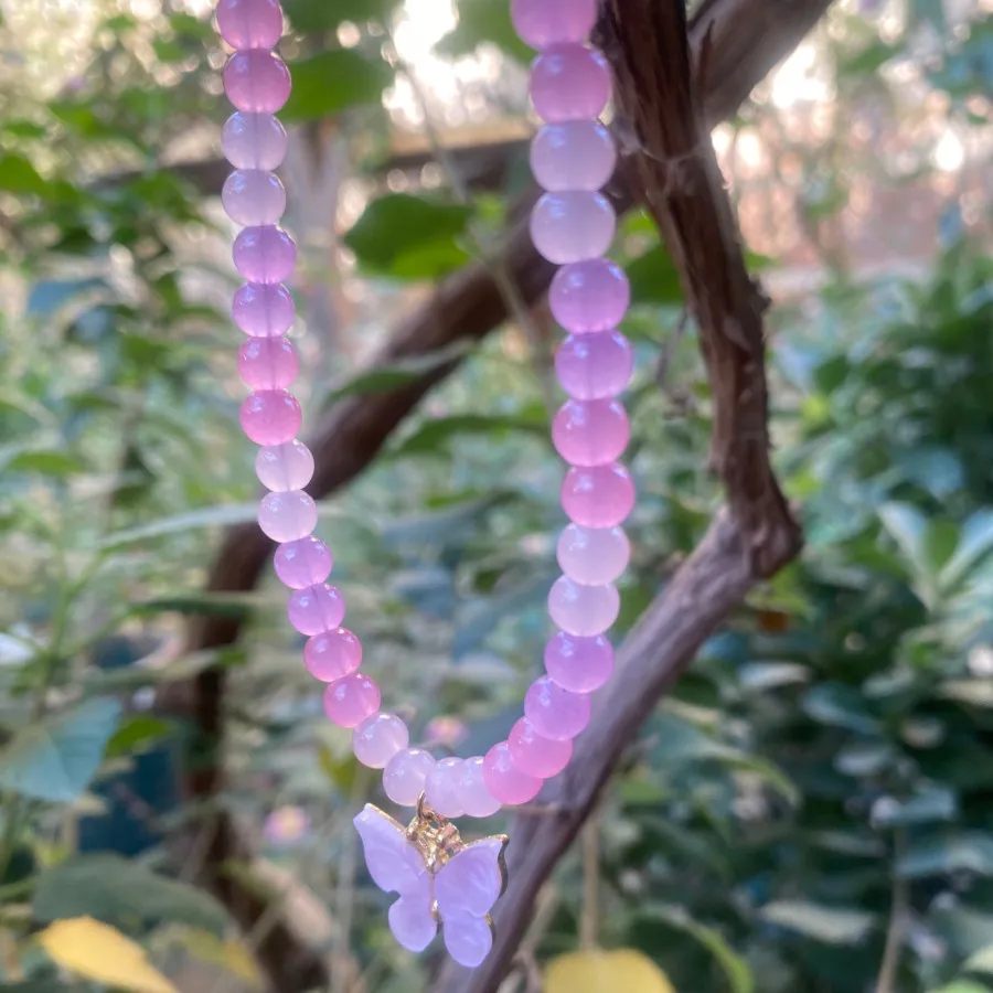 گردنبند با پلاک پروانه