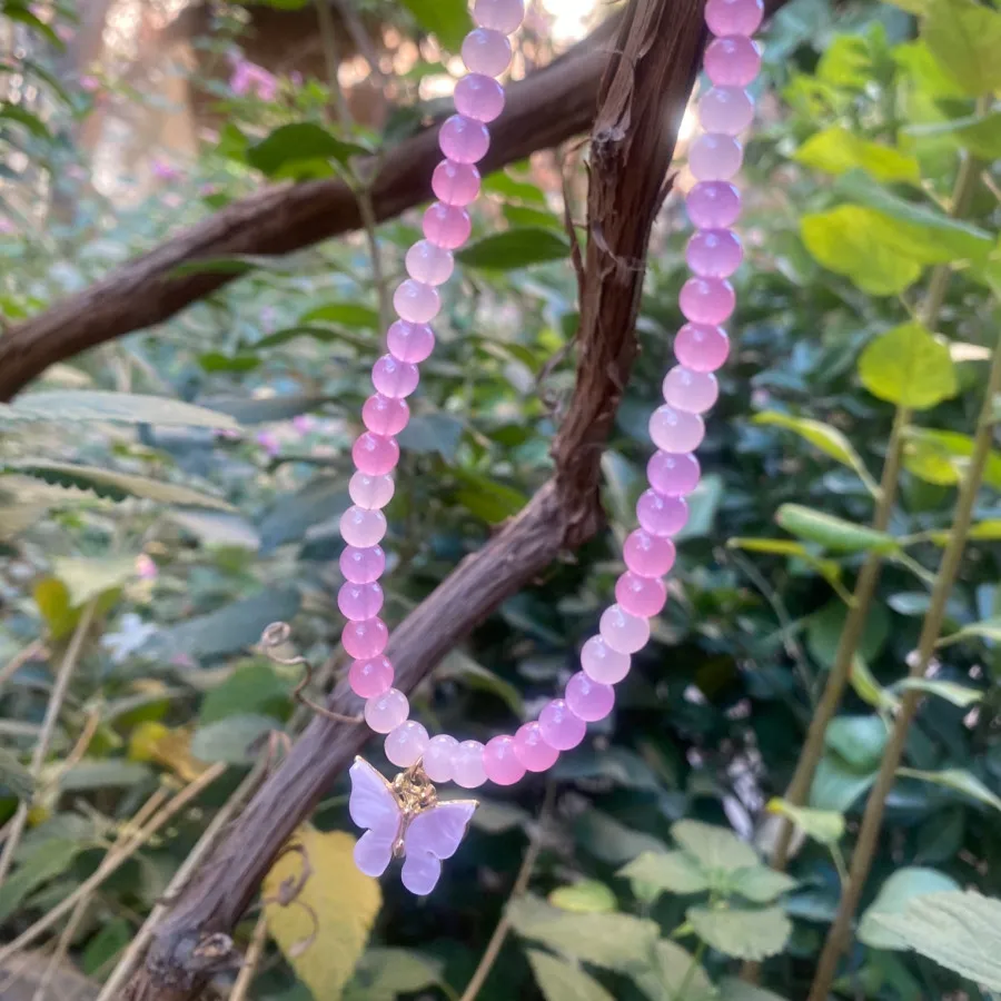 گردنبند با پلاک پروانه