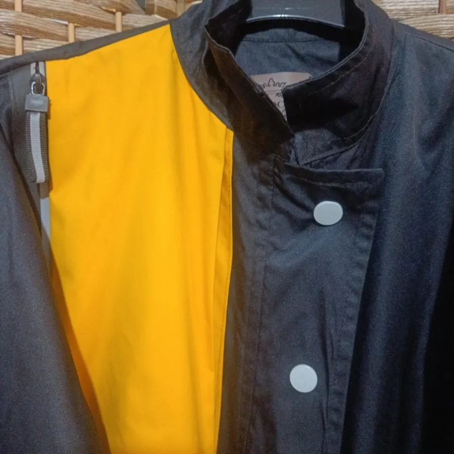 بارانی زرد مشکی آستر دار