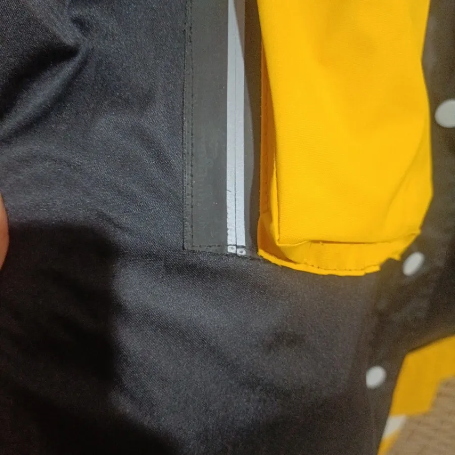 بارانی زرد مشکی آستر دار