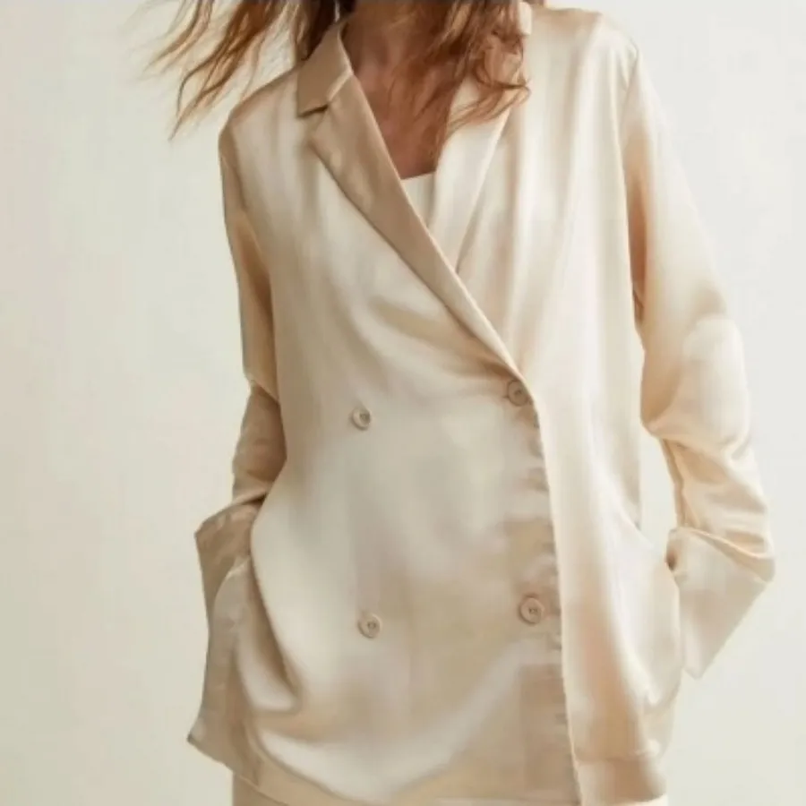 کت ساتن ابریشم اچ اند ام