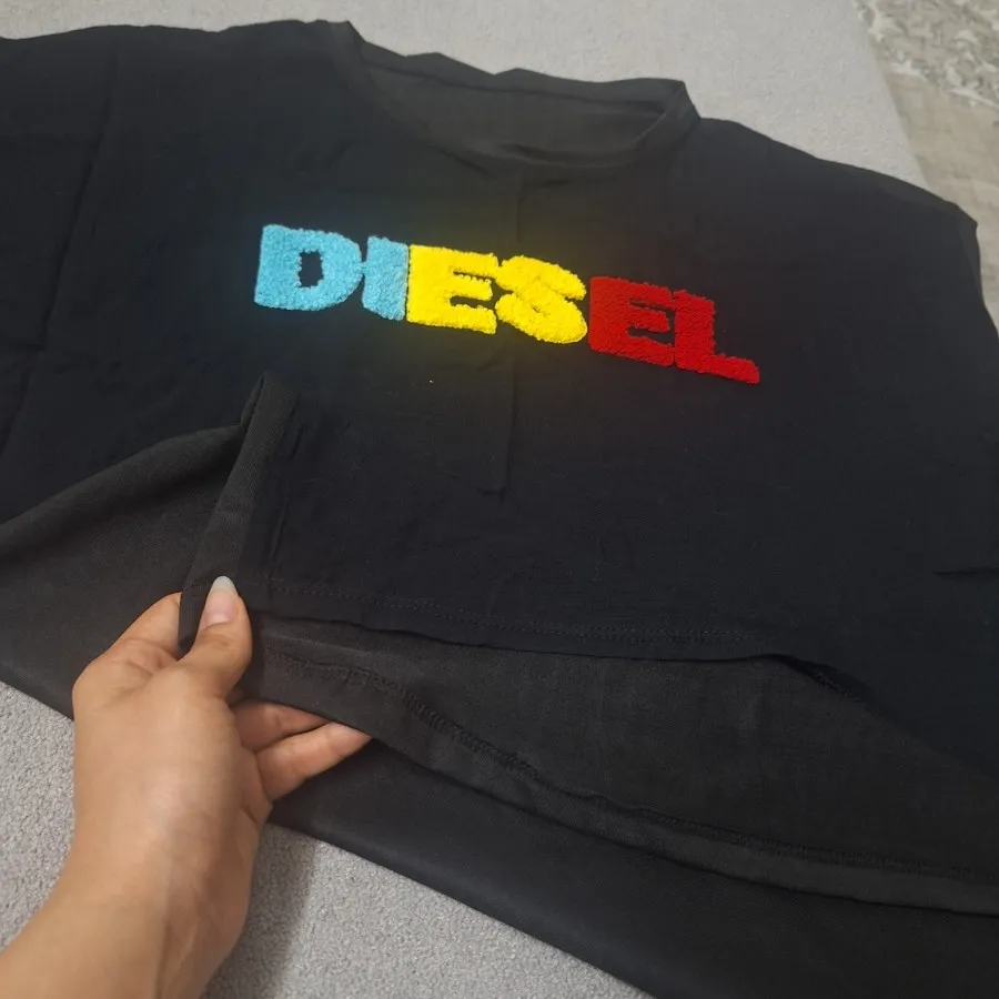 تیشرت مشکی پشت بلند