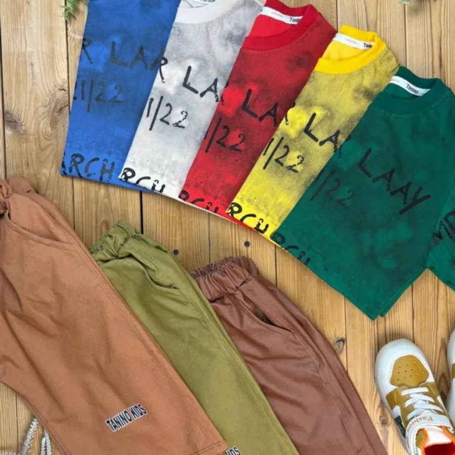 تیشرت شلوارک پسرانه 55و60