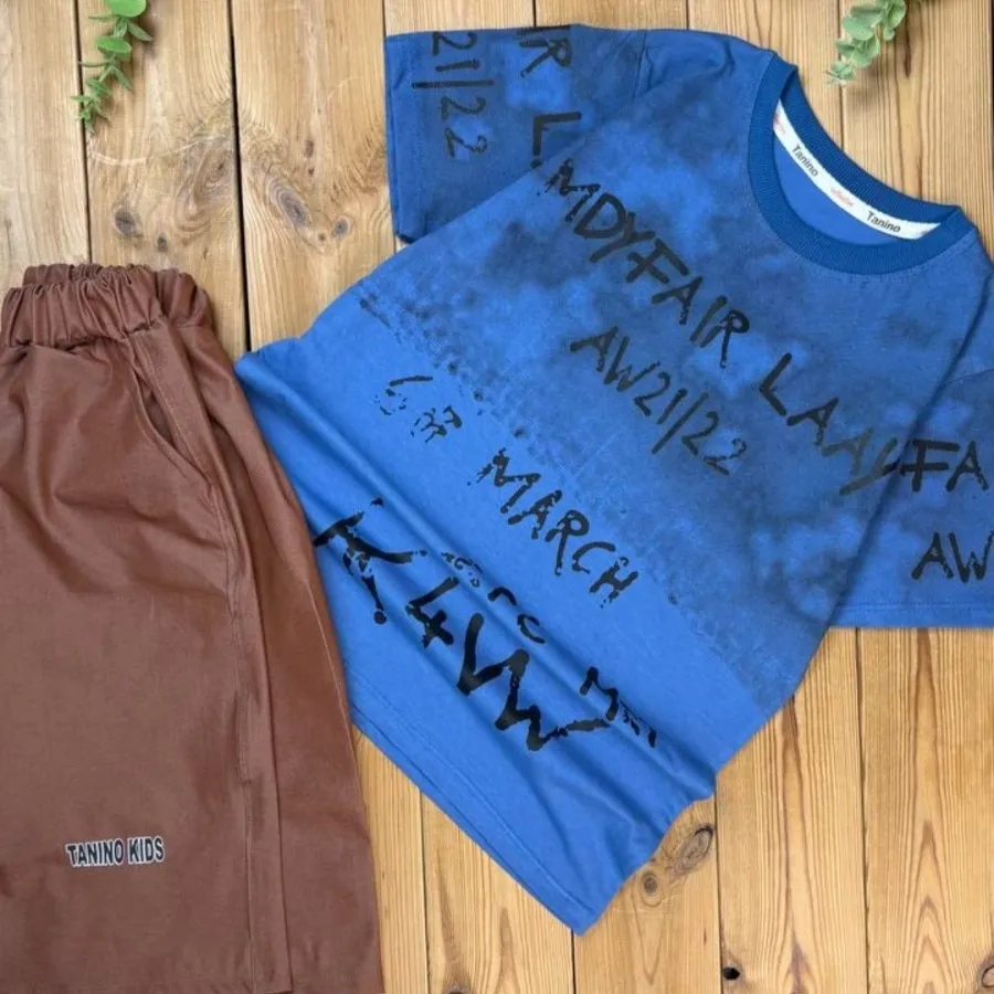 تیشرت شلوارک پسرانه 55و60