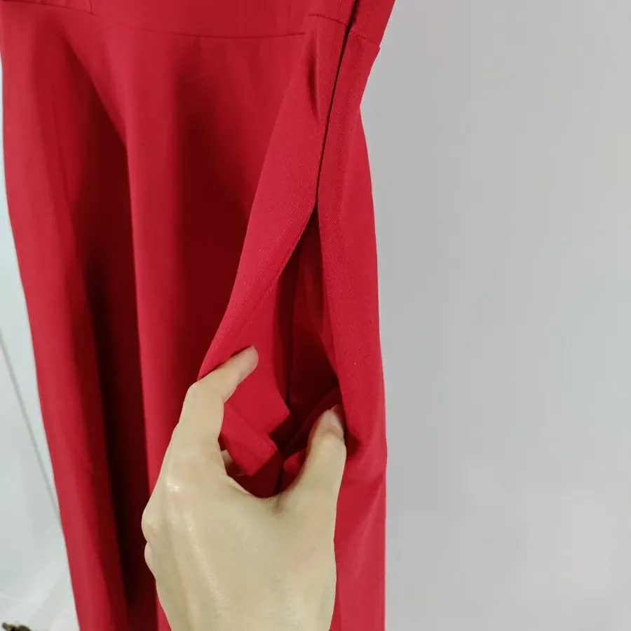 پیراهن کرپ کش قرمز