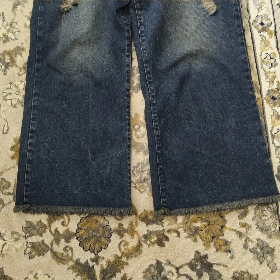 شلوار جین واید لگ یا شافل