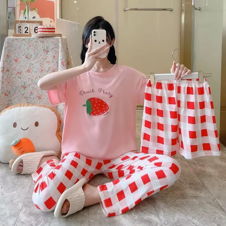 ست بلوز شلوارشلوارک خنک