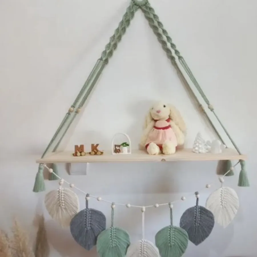 شلف مکرومه مدل برگ