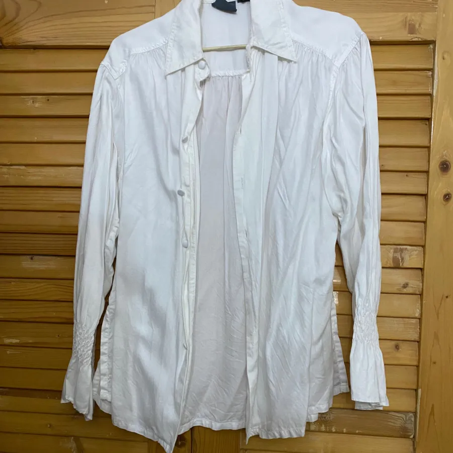 شومیز سفید نخی