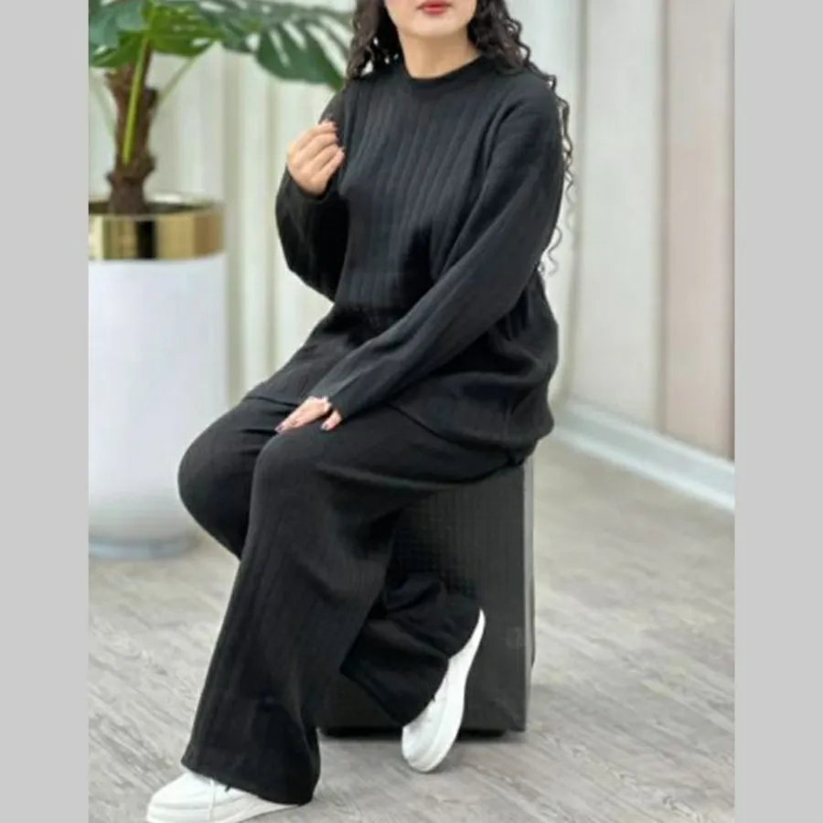 ست بلوز شلوار بافت