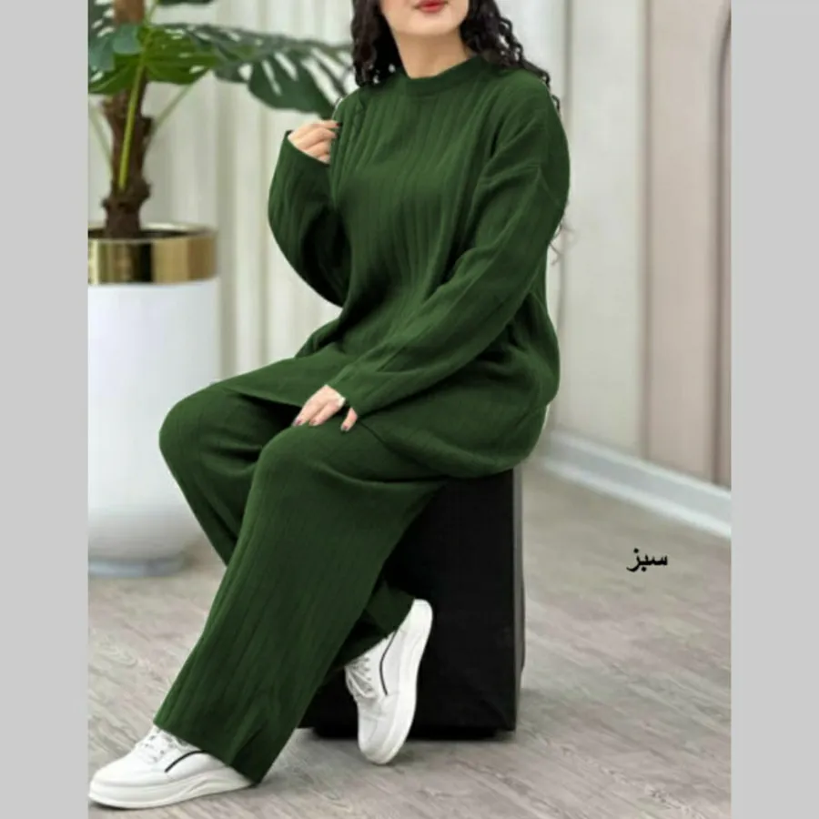 ست بلوز شلوار بافت