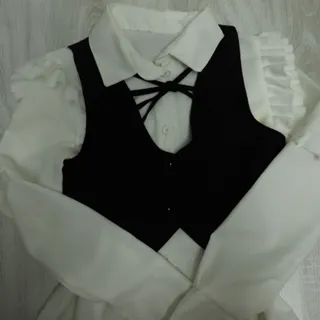 ست دوتکه شومیز و جلیقه