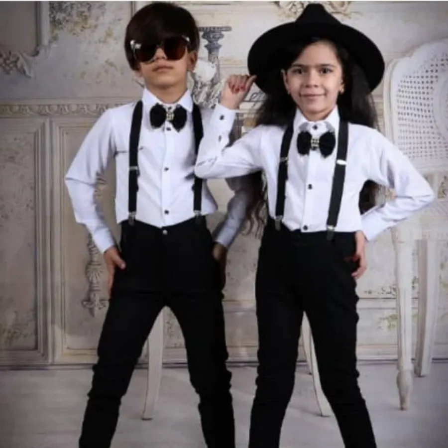 ست ساسبند و پاپیون بچگانه