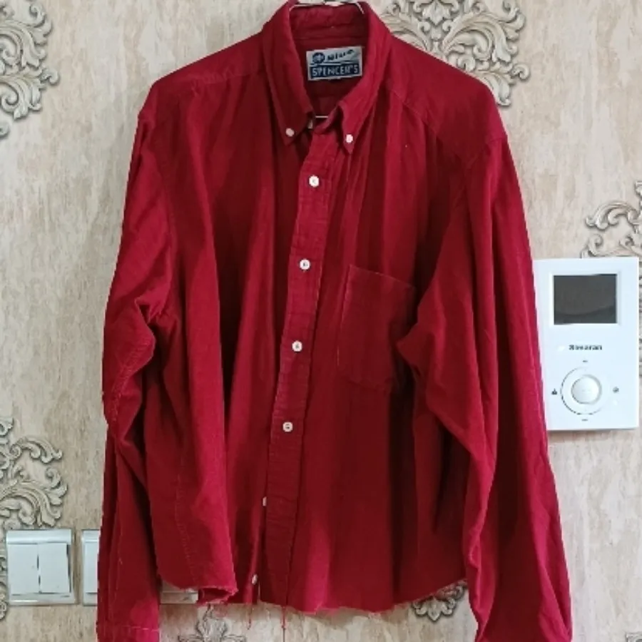 پیراهن مخمل کبریتی