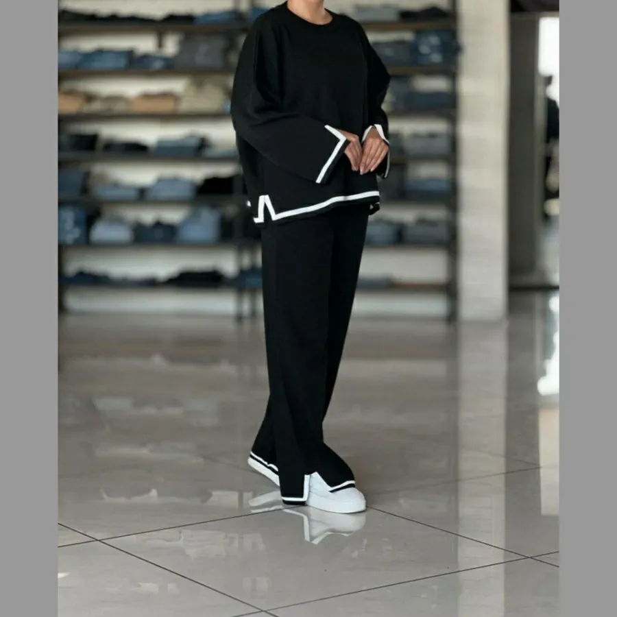 ست بلوز شلوار بافت