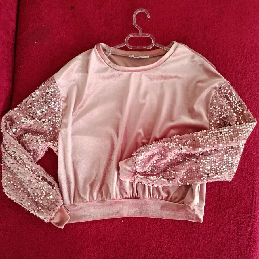 بلوز مخمل مجلسی پولکی