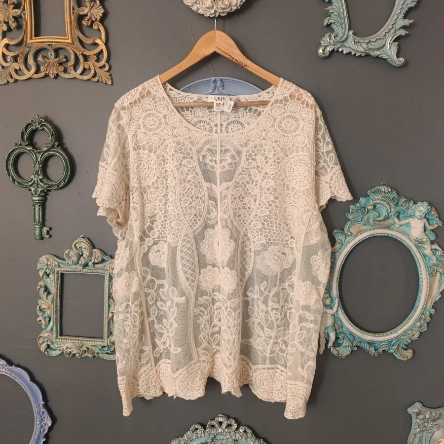 شومیز گیپور برند Cato