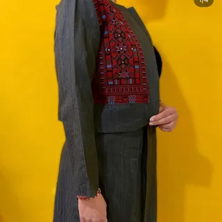 پیراهن و کت سوزن دوزی