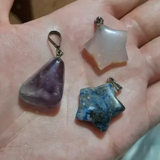 3 عدد آویز سنگ طبیعی