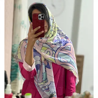 روسری قواره دار نخی