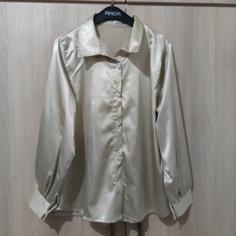 شومیز ساتن نباتی